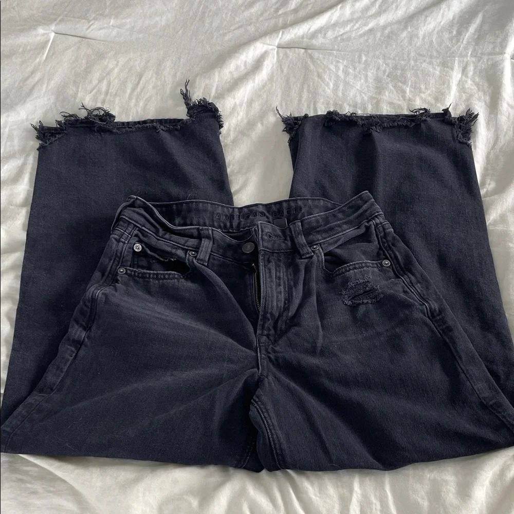 American Eagle Outfitters Dark Cropped Jeans - Picture 1 of 4